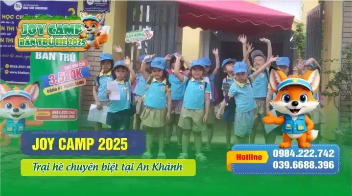 JOY CAMP 2025 – Trại hè Bán trú chuyên biệt tại An Khánh