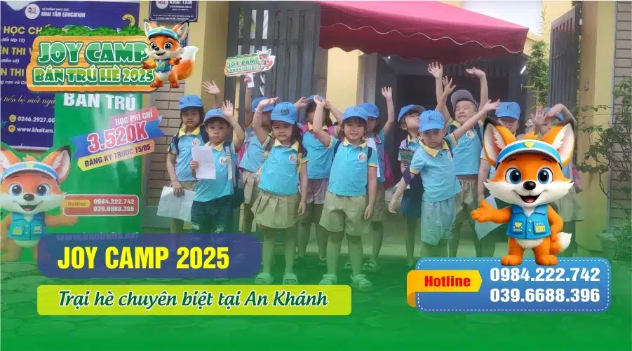 JOY CAMP 2025 – Trại hè Bán trú chuyên biệt tại An Khánh